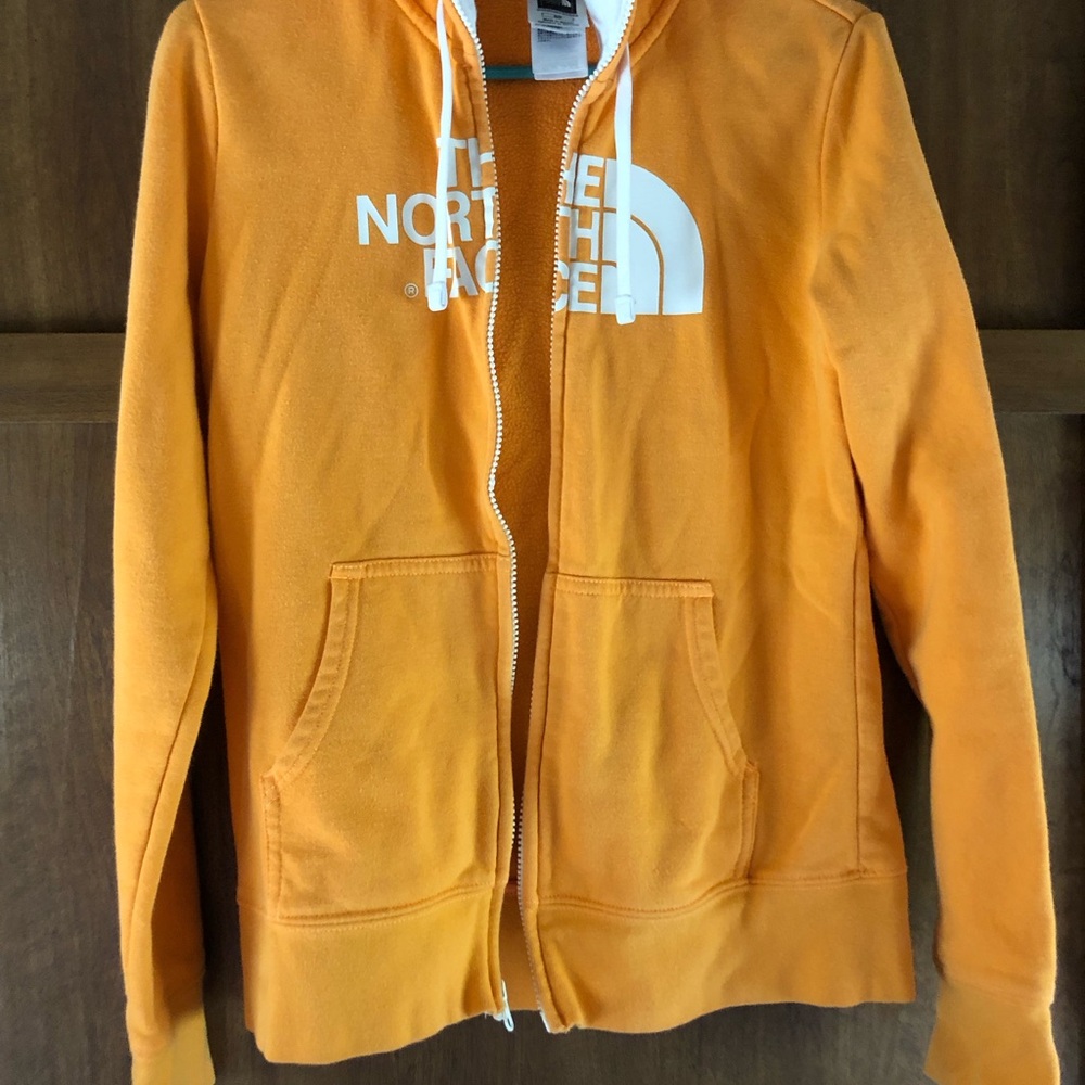 The North Face Vibrant Orange Zip-Up Hoodie